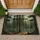 WELCOME Evergreen Pine Fir Forest Dappled Sunlight Rocky Terrain - Woodland Home Decor Gift Doormat - 1