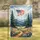 American Flag Mountain Wildflower Field - Independence Day Decor Garden Flag - 1