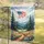 American Flag Mountain Wildflower Field - Independence Day Decor Garden Flag - 5