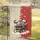 Grinning Skeletons Santa Hats Sleigh Present Snowflakes - Christmas Gift Garden Flag - 5
