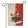 Grinning Skeletons Santa Hats Sleigh Present Snowflakes - Christmas Gift Garden Flag - 3