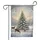 Snowy Christmas Tree Deer Winter Forest Christmas Holiday Deer Lover Gift Garden Flag - 3