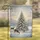 Snowy Christmas Tree Deer Winter Forest Christmas Holiday Deer Lover Gift Garden Flag - 1