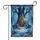Ornate Gothic Arch Fairy Door Snow-Covered Tree Winter Forest Lantern Home Decor Gift Garden Flag - 3
