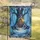 Ornate Gothic Arch Fairy Door Snow-Covered Tree Winter Forest Lantern Home Decor Gift Garden Flag - 5