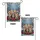 Five Fluffy Kittens Santa Hats Winter Evergreen Boughs - Christmas Holiday Home Decor Garden Flag - 4