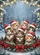 Five Fluffy Kittens Santa Hats Winter Evergreen Boughs - Christmas Holiday Home Decor Garden Flag - 6