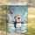 Santa Hat Penguin Ice Skater Snowy Village - Christmas Holiday Home Decor Gift Garden Flag - 5