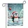 Santa Hat Penguin Ice Skater Snowy Village - Christmas Holiday Home Decor Gift Garden Flag - 3