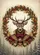 Regal Deer Crown Pearl Cape Holly Berries Autumn Leaves - Holiday Home Decor Gift for Wildlife Lover Garden Flag - 6