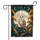 Wise Barn Owl Full Moon Luminous Night Sky Autumn Forest Stars Wildlife Lover Gift Garden Flag - 3