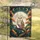 Wise Barn Owl Full Moon Luminous Night Sky Autumn Forest Stars Wildlife Lover Gift Garden Flag - 5