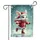 White Bunny Ice Skating Christmas Snowflake - Winter Holiday Home Decor Gift Garden Flag - 3