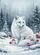 Arctic Fox Winter Forest Red Berries - Wildlife Lover Home Decor Gift Garden Flag - 6