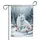 Arctic Fox Winter Forest Red Berries - Wildlife Lover Home Decor Gift Garden Flag - 3
