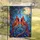 Stained Glass Cardinals Gnarled Branch Full Moon - Bird Watcher Home Decor Garden Flag - 5
