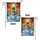 Snowman Dark Blue Top Hat Orange Scarf Evergreen Tree Winter Sunset Gift Garden Flag - 4