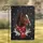 Majestic Brown Horse Snowflake Scarf Pine Boughs - Winter Christmas Holiday Gift Garden Flag - 1