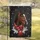 Majestic Brown Horse Snowflake Scarf Pine Boughs - Winter Christmas Holiday Gift Garden Flag - 5