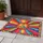 Peace Sign Sunburst Sunflowers Butterflies Geometric Shapes Home Decor Gift Doormat - 5
