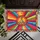 Peace Sign Sunburst Sunflowers Butterflies Geometric Shapes Home Decor Gift Doormat - 6