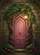 Ornate Pink Door, Ancient Trees, Glowing Lantern, Foliage Garden - Fantasy Home Decor Gift Garden Flag - 6