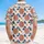 Concentric Ring Folk Art Tropical Flowers Leaves Border - Home Decor Gift Hawaiian Shirt - 5