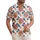 Concentric Ring Folk Art Tropical Flowers Leaves Border - Home Decor Gift Hawaiian Shirt - 1