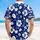 White Hibiscus Flowers Leaves Dots Navy Blue - Tropical Island Lifestyle Home Decor Gift Hawaiian Shirt - 5