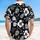 Hibiscus Flowers Tropical Leaves Five-Petal Flowers Organic Shapes - Resort Style Gift Hawaiian Shirt - 5