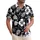 Hibiscus Flowers Tropical Leaves Five-Petal Flowers Organic Shapes - Resort Style Gift Hawaiian Shirt - 1