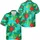 Red Hibiscus Yellow Tropical Flowers Green Palm Fronds White Dots - Home Decor Gift Hawaiian Shirt - 3
