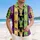 Lobster Crawfish Fleur-de-lis Vertical Stripes Palm Plumeria - Tropical Vacation Gift Hawaiian Shirt - 4