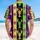 Lobster Crawfish Fleur-de-lis Vertical Stripes Palm Plumeria - Tropical Vacation Gift Hawaiian Shirt - 5