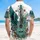 Acoustic Guitar Wing Scrollwork Plumeria Hibiscus - Music Lover Home Decor Gift Hawaiian Shirt - 5