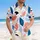 Tropical Leaf Shapes Black Dots Sketchy Lines Organic Blobs Outlines - Home Decor Gift Hawaiian Shirt - 4
