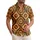 Concentric Circles Setting Sun Interlocking Squares - Island Lifestyle Gift Hawaiian Shirt - 1