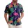 Pink Flamingos Tropical Jungle Leaves Monstera Palm Fronds - Wildlife Lover Home Decor Gift Hawaiian Shirt - 1