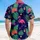 Pink Flamingos Tropical Jungle Leaves Monstera Palm Fronds - Wildlife Lover Home Decor Gift Hawaiian Shirt - 5