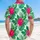 Vibrant Hot Pink Tropical Flowers Green Palm Fronds Monstera Leaves – Travel Essentials Hawaiian Shirt - 5