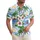White Hibiscus Palm Trees Ocean Waves Sunset - Beach Lover Gift Hawaiian Shirt - 1