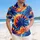 Palm Fronds Sun Moon Birds Wavy Bands Ocean Water Tropical - Vacation Getaway Island Life Hawaiian Shirt - 4