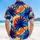 Palm Fronds Sun Moon Birds Wavy Bands Ocean Water Tropical - Vacation Getaway Island Life Hawaiian Shirt - 5