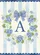 Realistic Blue Hydrangea Wreath Custom Letter Gingham Bow Scalloped Cream Stripes Home Decor Gift Garden Flag - 6