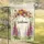 Welcome Script Foxglove Tulips Daisies Monarch Butterflies Honeybee - Home Decor Gift Garden Flag - 5