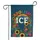 ABOLISH ICE Rainbow Wildflowers Raised Fist - Social Equity Statement Garden Flag - 3