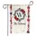Monogram Custom Text Family - Patriotic Red White Stripe Rose Star Bow Home Decor Gift Garden Flag - 3