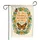 Orange Monarch Butterflies Text Green Leaves Wildflowers - Wildlife Lover Gift Garden Flag - 3