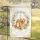 Orange Tabby Cat Golden Retriever Floral Wreath - Pet Lover Home Decor Gift Garden Flag - 5