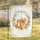 Orange Tabby Cat Golden Retriever Floral Wreath - Pet Lover Home Decor Gift Garden Flag - 1